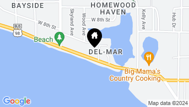 Map of 900 W Beach Drive, Panama City FL, 32401