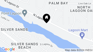 Map of 8115 N Lagoon Drive, Panama City Beach FL, 32408