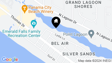 Map of 8426 Lydia Lane, Panama City Beach FL, 32408
