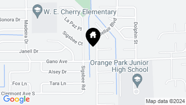 Map of 1424 BELLAIR Boulevard, Orange Park FL, 32073