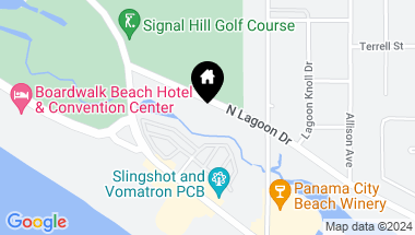 Map of 9129 N Lagoon Drive, Panama City Beach FL, 32408