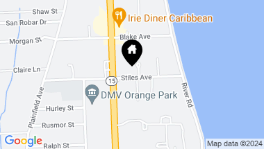 Map of 1346 ORANGE Circle S, Orange Park FL, 32073