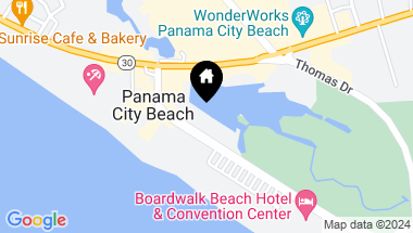 Map of 9860 S Thomas Drive R-1-19, Panama City Beach FL, 32408