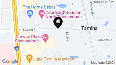 Map of 9058 Tamina Road, Conroe TX, 77385