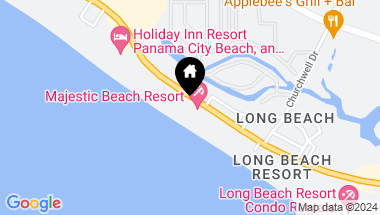 Map of 10901 Front Beach Road 1601, Panama City Beach FL, 32407