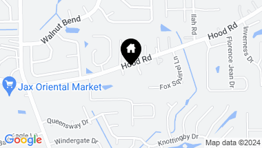 Map of 4516 HOOD Road, Jacksonville FL, 32257