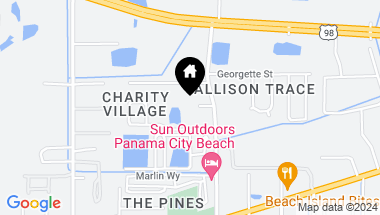 Map of 1616 Allison Avenue, Panama City Beach FL, 32407