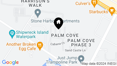 Map of 213 Seahorse Way, Panama City Beach FL, 32407