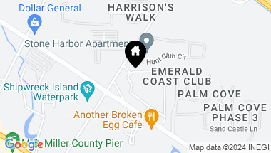 Map of 103 Moonraker Circle, Panama City Beach FL, 32407