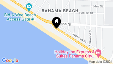 Map of 13401 Oleander Drive, Panama City Beach FL, 32407