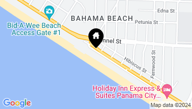 Map of 13401 Oleander Drive, Panama City Beach FL, 32407
