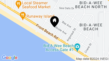 Map of 604 Dolphin Street, Panama City Beach FL, 32413
