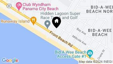Map of 607 Nautilus Street, Panama City Beach FL, 32413