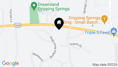 Map of TBD Us Hwy 290, Dripping Springs TX, 78620