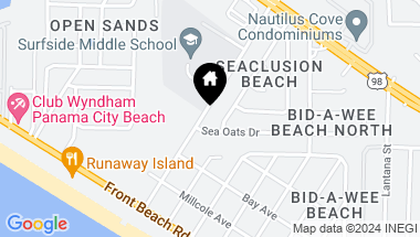 Map of 309 Nautilus Street, Panama City Beach FL, 32413