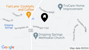 Map of 221 Goodnight TRL, Dripping Springs TX, 78620
