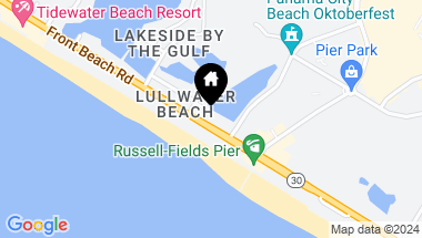 Map of 16320 Front Beach Road, Panama City Beach FL, 32413