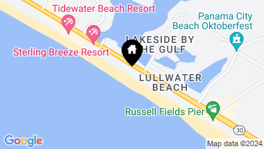 Map of 16515 Front Beach Road, Panama City Beach FL, 32413