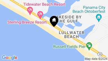 Map of 16525 Front Beach Road, Panama City Beach FL, 32413