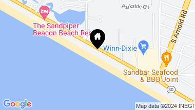 Map of 17281 Front Beach Road 1107, Panama City Beach FL, 32413