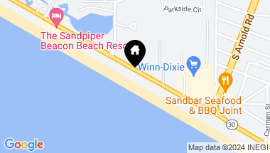 Map of 17281 Front Beach Road 1508, Panama City Beach FL, 32413
