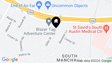 Map of 4317 Gillis ST, Austin TX, 78745