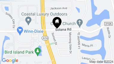 Map of 44 SOLANA Road, PONTE VEDRA BEACH FL, 32082