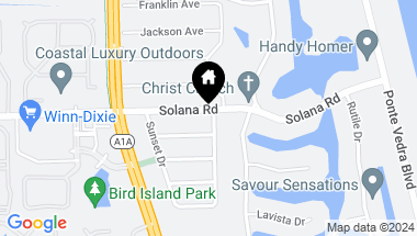 Map of 28 SOLANA Road, PONTE VEDRA BEACH FL, 32082