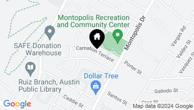 Map of 6111 Carnation TER # 1, Austin TX, 78741