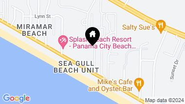 Map of 17670 Front Beach Road H11, Panama City Beach FL, 32413