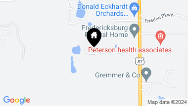 Map of 646 Victor Eckhardt Rd, Fredericksburg TX, 78624