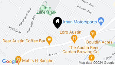 Map of 1804 Frazier Ave, Austin TX, 78704