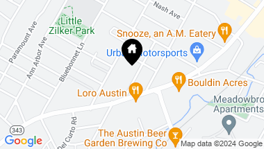 Map of 2106 Oxford Ave, Austin TX, 78704