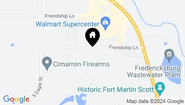 Map of 1100 Friendship Lane, Fredericksburg TX, 78624