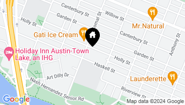 Map of 1607 Holly ST, Austin TX, 78702