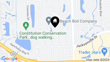 Map of 3596 PINTAIL Drive S, Jacksonville Beach FL, 32250