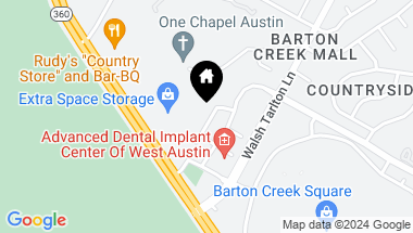 Map of 2510 Sutherland ST, Austin TX, 78746