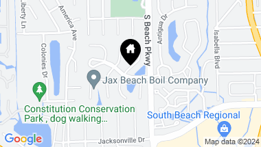 Map of 3475 HERON Drive N, Jacksonville Beach FL, 32250