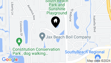 Map of 3460 HERON Drive N, Jacksonville Beach FL, 32250