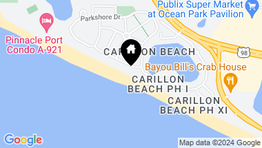 Map of 330 Beachside Drive, Panama City Beach FL, 32413