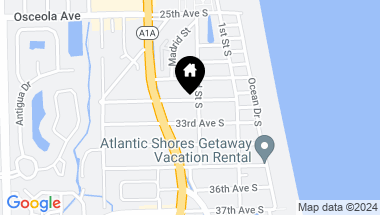 Map of 220 32ND Avenue S, Jacksonville Beach FL, 32250