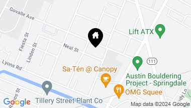 Map of 3500 Neal ST, Austin TX, 78702
