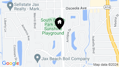 Map of 3136 SUNSHINE Court, Jacksonville Beach FL, 32250