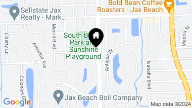 Map of 3136 SUNSHINE Court, Jacksonville Beach FL, 32250