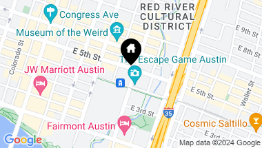 Map of 555 E 5th ST # 3022, Austin TX, 78701