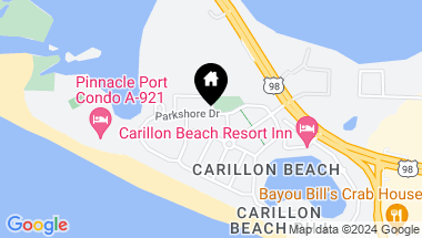 Map of 131 Parkshore Drive, Panama City Beach FL, 32413