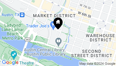 Map of 222 West Ave # 2401, Austin TX, 78701