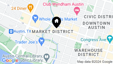 Map of 501 West Ave # 2702, Austin TX, 78701