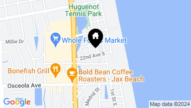 Map of 2184 2ND Street S, Jacksonville Beach FL, 32250