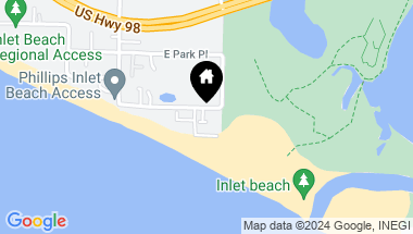 Map of 6 Palm Court Lane, Inlet Beach FL, 32461